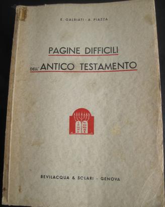 PAGINE DIFFICILI DELL'ANTICO TESTAMENTO