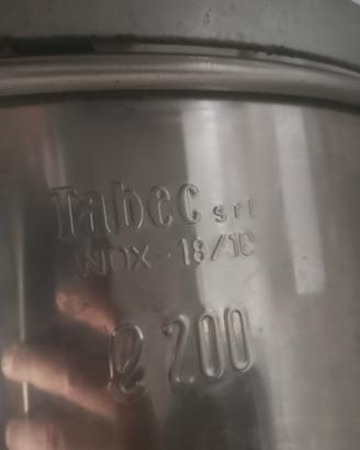 Bidone da 200 litri in acciaio INOX