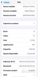 iPhone 14 plus 128 gb
