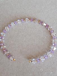 bracciale Swarovski  oro 750 e cristalli