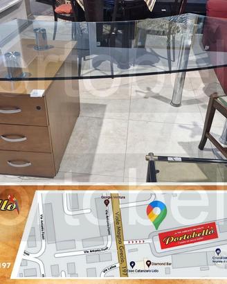 Codice: 270036 SCRIVANIA DIREZIONALE CON PIANO IN