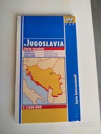 Cartina stradale Jugoslavia