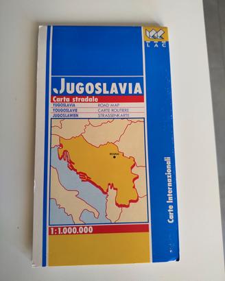 Cartina stradale Jugoslavia