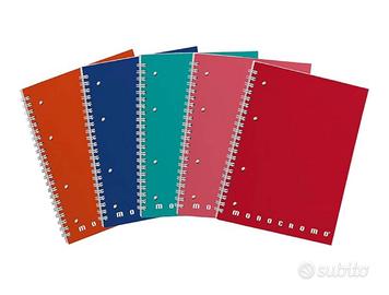 5 quaderni scuola spiralati Pigna