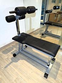 Cruch Bench Lux Technogym silver