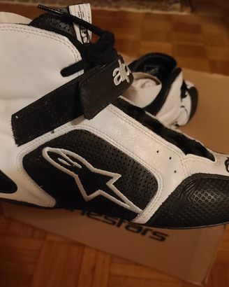 scarpe ignifughe alpinestars tech 1 42 bianche
