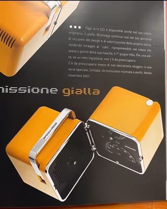 Brochure Brionvega TS 522 Cubo anno 2007
