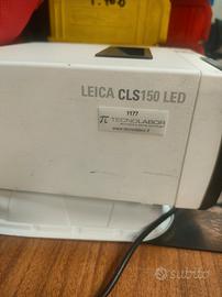 Stereomicroscopio leica m60 con fonte luce cls 150