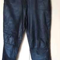 Pantaloni pelle uomo nero originale anni 80/90 L