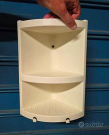 Mensolina da bagno ad angolo in plastica dura