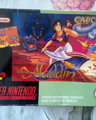 Aladdin Super Nintendo SNES con scatola originale
