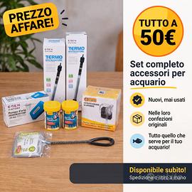accessori acquario nuovi in blocco prezzo special
