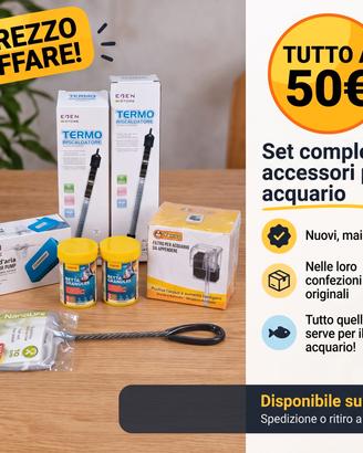 accessori acquario nuovi in blocco prezzo special