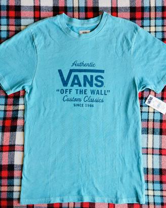 T-shirt VANS azzurra, taglia S, nuova