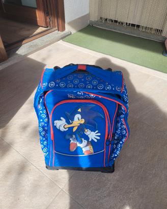 zaino scuola sonic