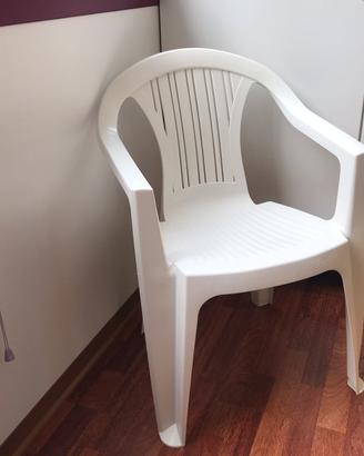 Sedia plastica giardino balcone