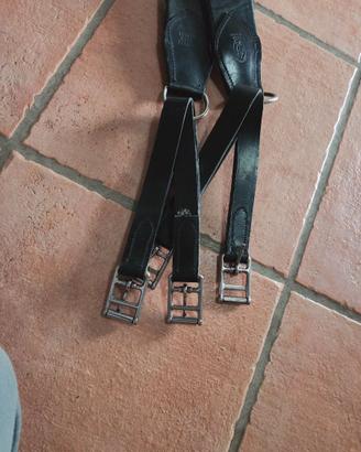Sottopancia in cuoio nero – 110 cm