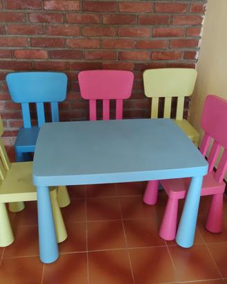 Tavolino Ikea bambini più sedie