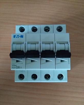 Interruttore magnetotermico 4 poliEATON FAZ6-C20/4