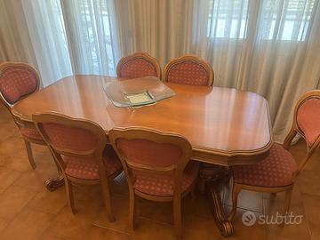 Elegante salotto - sala da pranzo completa