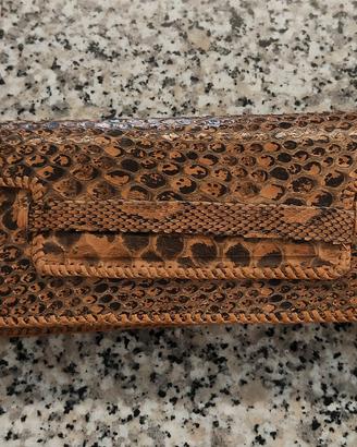 Pochette pitone vintage