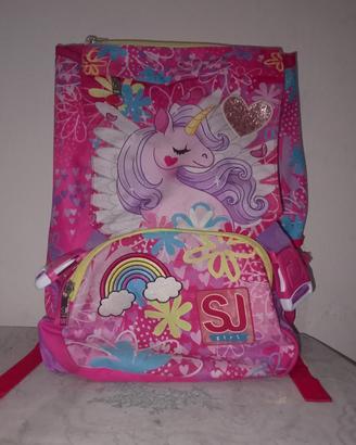 zaino unicorno rosa 