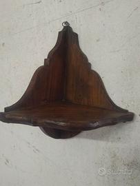 Antica mensola 900 per angoli in legno di abete