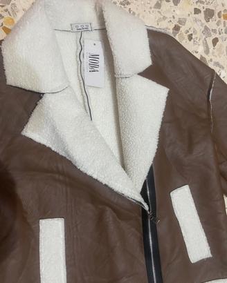 Giacca Montone Marrone Made in Italy Tg. Unica