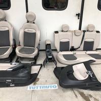 Sedili Fiat 500X 2016 pelle panna misto stoffa