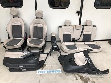 Sedili Fiat 500X 2016 pelle panna misto stoffa