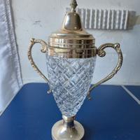 Coppa Vintage in Vetro e Metallo