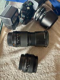 Praktica BCA + 3 Obiettivi Pentacon/Tamron