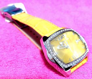 OROLOGIO GIALLO CON BRILLANTINI