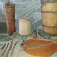 attrezzo d'epoca rurali di altri tempi-arte povera