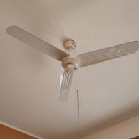 Ventilatore da soffitto a 3 pale bianco 