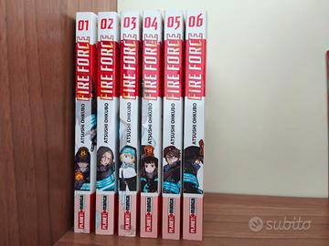 Volumi manga Fire force da 1 a 6