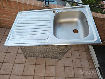 Lavabo inox cucina 86x50
