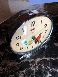 Sveglia Mecc. Cinese Vintage Gallina Anni '60