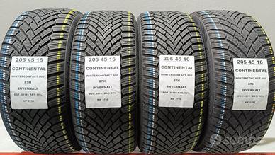 4 GOMME 205 45 16 CONTINENTAL INV RIF3756