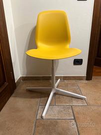 Sedia da scrivania gialla ikea