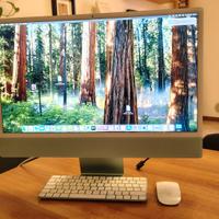 iMac 24" 2021 8 RAM 256 GB SSD verde 