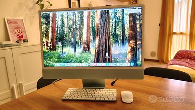 iMac 24" 2021 8 RAM 256 GB SSD verde 
