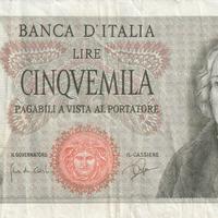 5 MILA LIRE Decreto 03/09/1962 e 20/08/64
