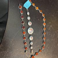 1 collana 2 braccialetti argento russi