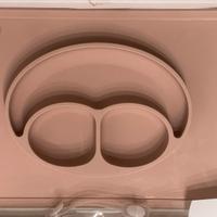 Piatto pappa bimbi silicone  scomparti e ventosa