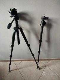 Treppiede in alluminio + monopiede