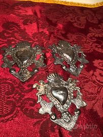 Tre Ex voto gemelli argento