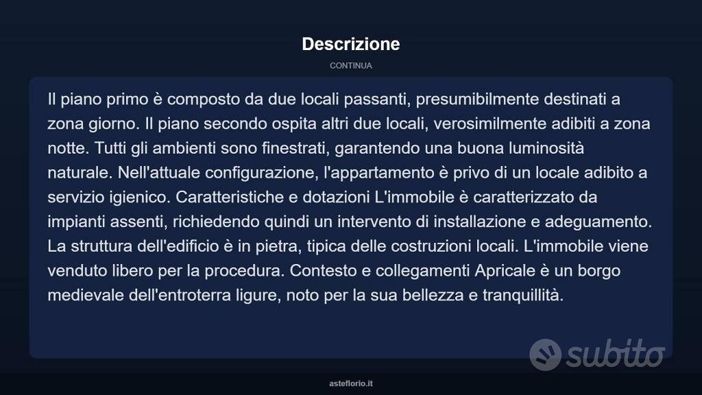 Appartamento – Apricale - Vista 4