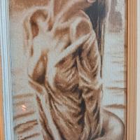 il quadro ricamato a punto croce con DMC