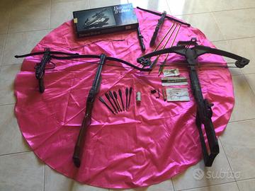 4 balestre da tiro Barnett e accessori anni 80